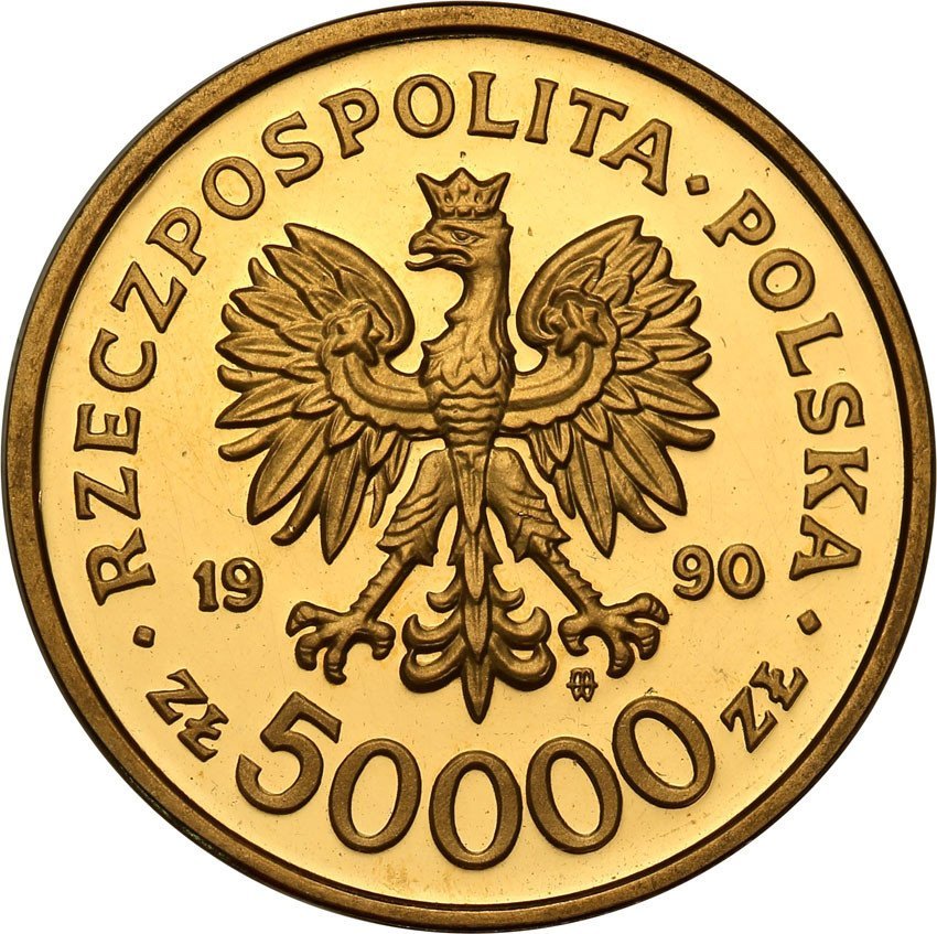 III RP. 50. 000 złotych 1990 Solidarność